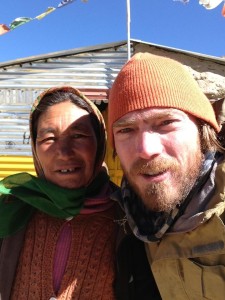 One of about 30 similar structures bordering the roadway in Sarchu, this kind woman ran a small guesthouse (really one large mattress inside) along with a kerosene stove to boil water for nescafe coffee and make egg omelets for a quick breakfast after Pang and Lachalung La. With no way to fill the now-empty plastic cans attached to the back of the motorbike, she is impressed with the containers so much that I decide to part with one. Purchased in Leh and originally used to transport some sort of cooking oil, those that with the smaller 13 L fuel tanks use two of these to carry petrol, adding range.