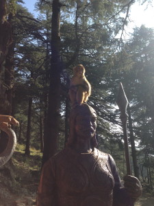 Soldiers stand guard. In the mythology, largely oral and unwritten from what I've gathered, the monkey god leads an army.