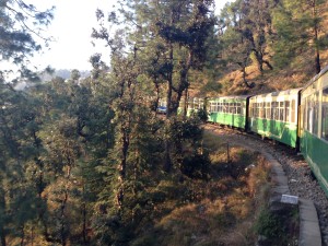 A bend in top near the last stop, Shimla.